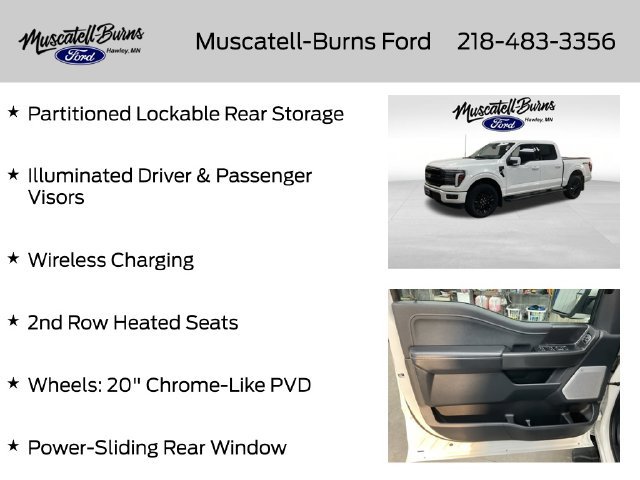 Used 2025 Ford F150 Lariat w/ Equipment Group 502A High AWD/4WD image 23