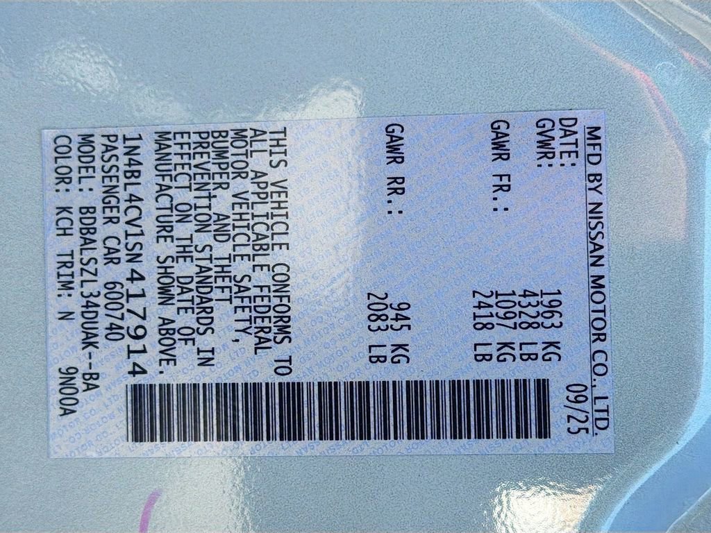 New 2025 Nissan Altima 2.5 SR w/ SR Premium Package image 33