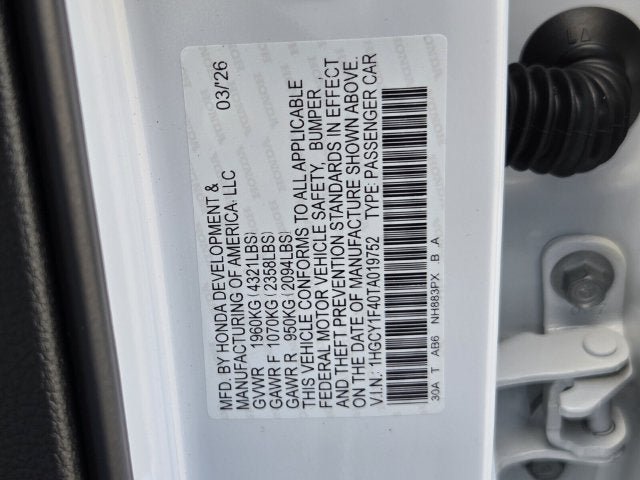 New 2026 Honda Accord SE image 15
