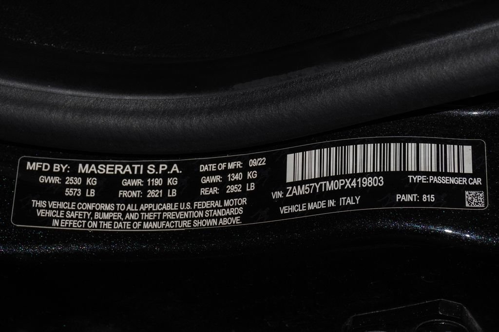 Certified 2023 Maserati Ghibli Modena Q4 AWD/4WD image 30