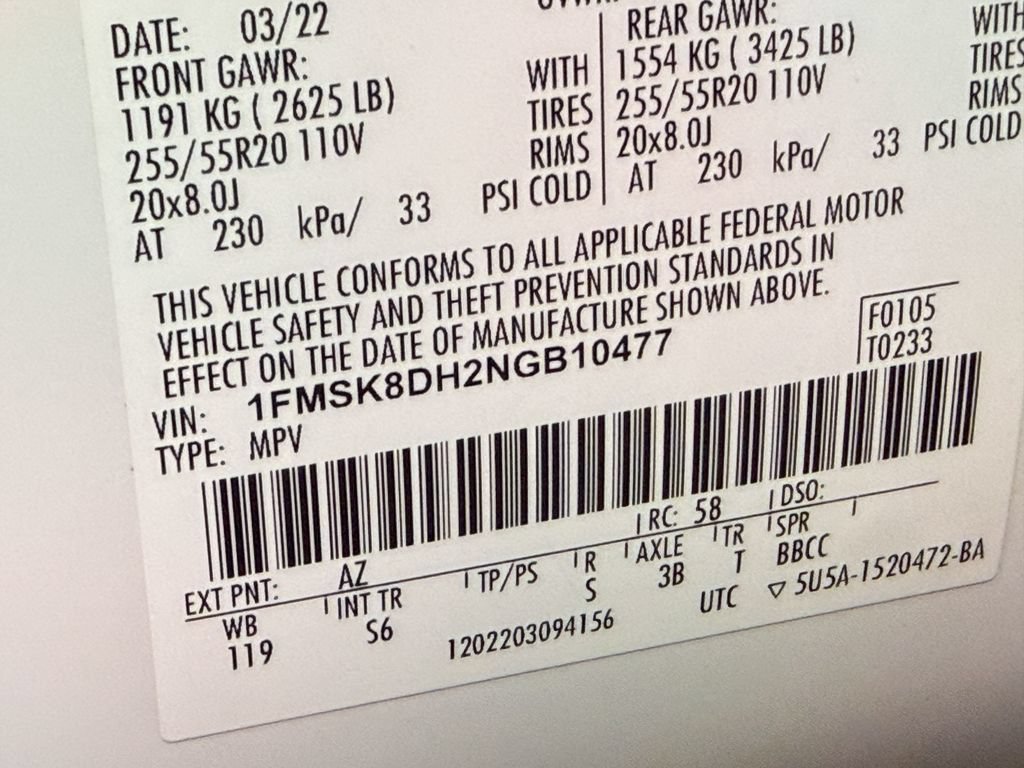 Used 2022 Ford Explorer XLT w/ Equipment Group 202A AWD/4WD image 54