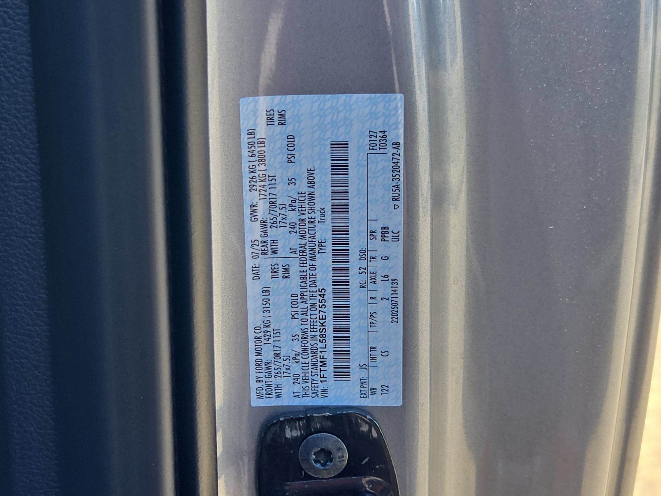 Certified 2025 Ford F150 XL w/ Equipment Group 103A High AWD/4WD image 53
