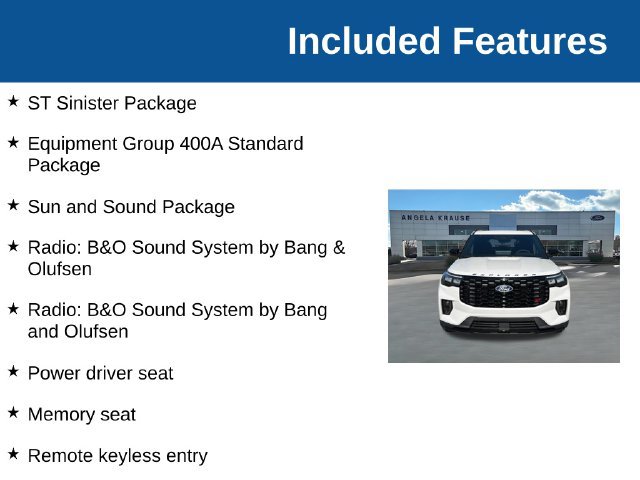 New 2027 Ford Explorer ST w/ Sun And Sound Package AWD/4WD image 4