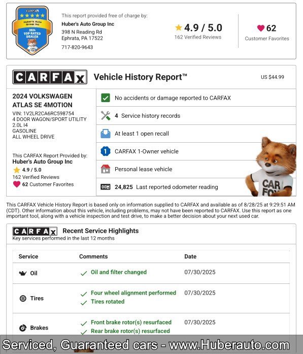 Used 2024 Volkswagen Atlas SE image 5