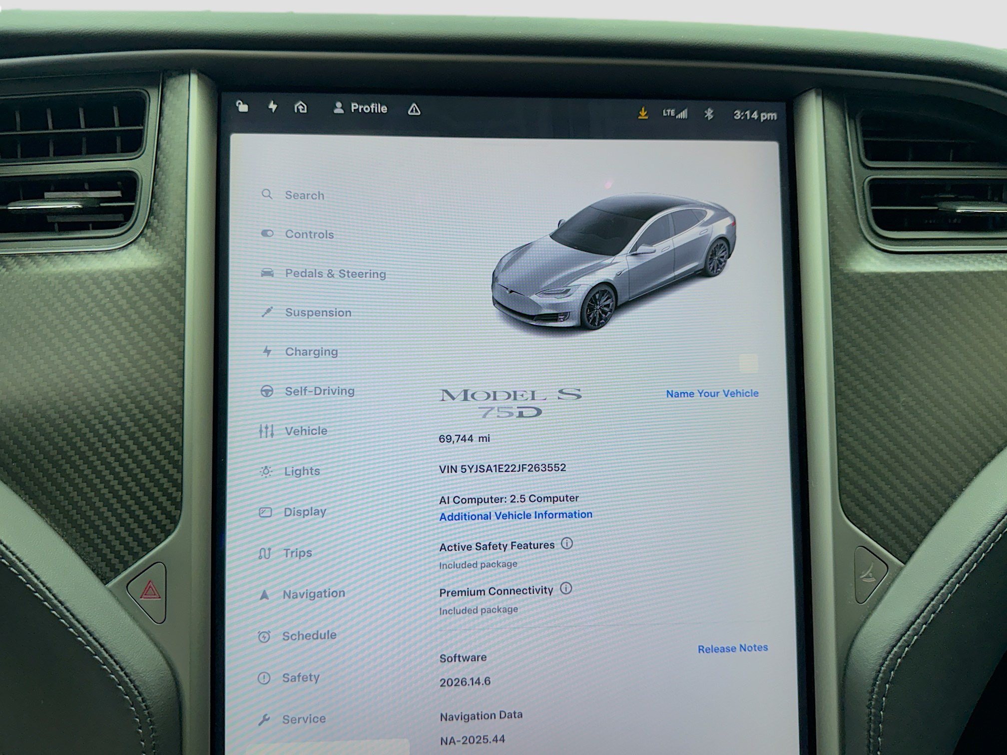 Used 2018 Tesla Model S 75D AWD/4WD image 8
