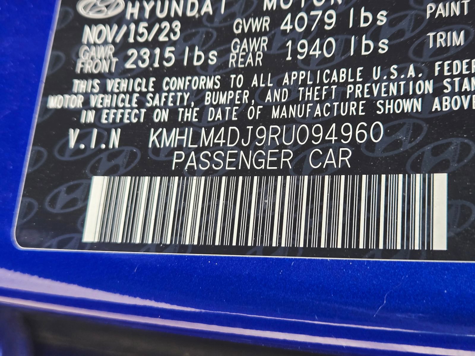 Certified 2024 Hyundai Elantra Blue FWD image 11