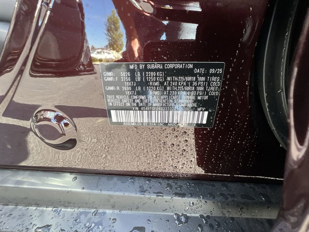 New 2025 Subaru Outback Touring XT image 35