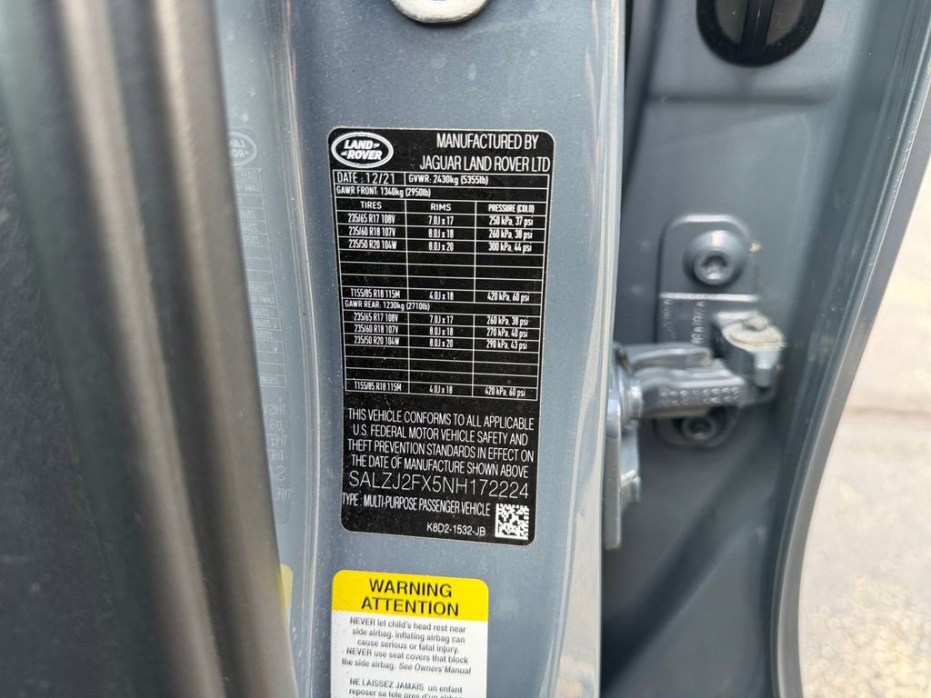 Used 2022 Land Rover Range Rover Evoque S image 31