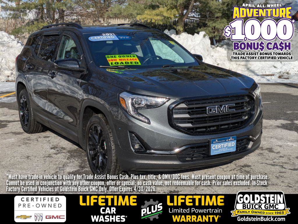 Certified 2021 GMC Terrain SLT w/ Infotainment Package II