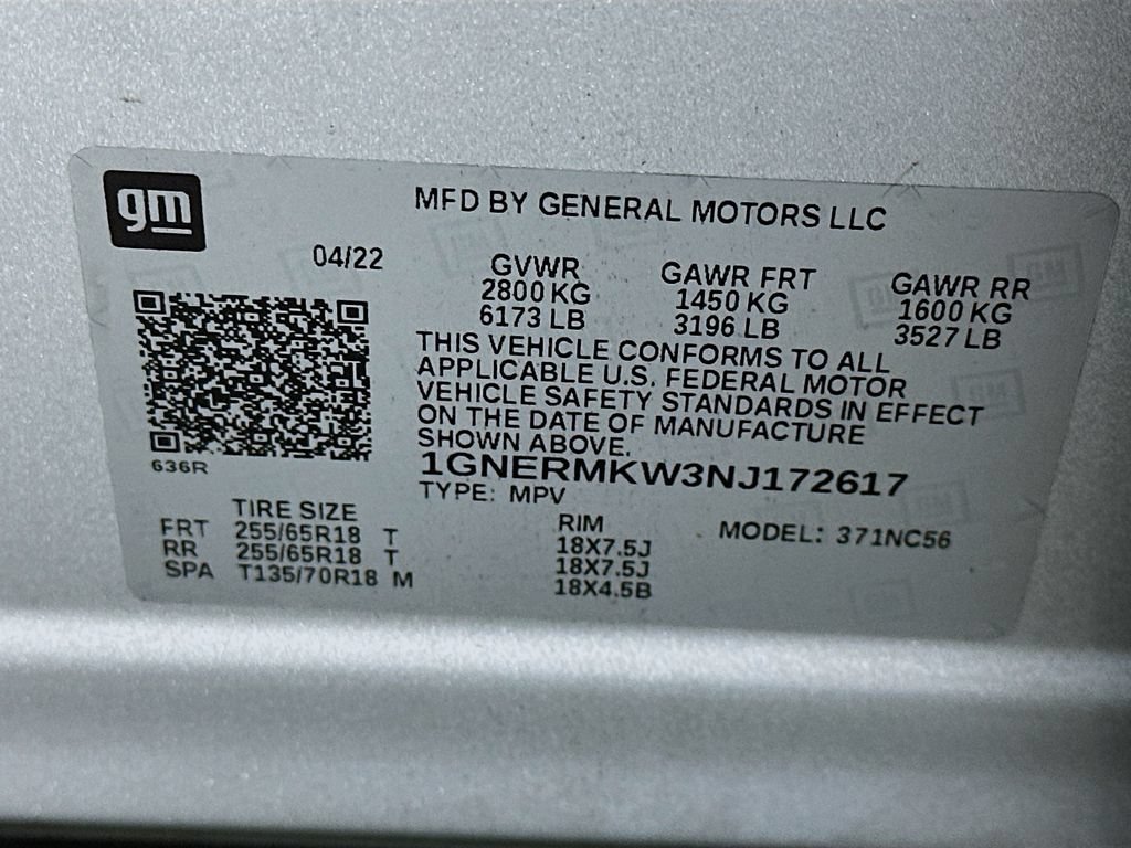 Used 2022 Chevrolet Traverse LT w/ LPO, Cargo Package FWD image 35
