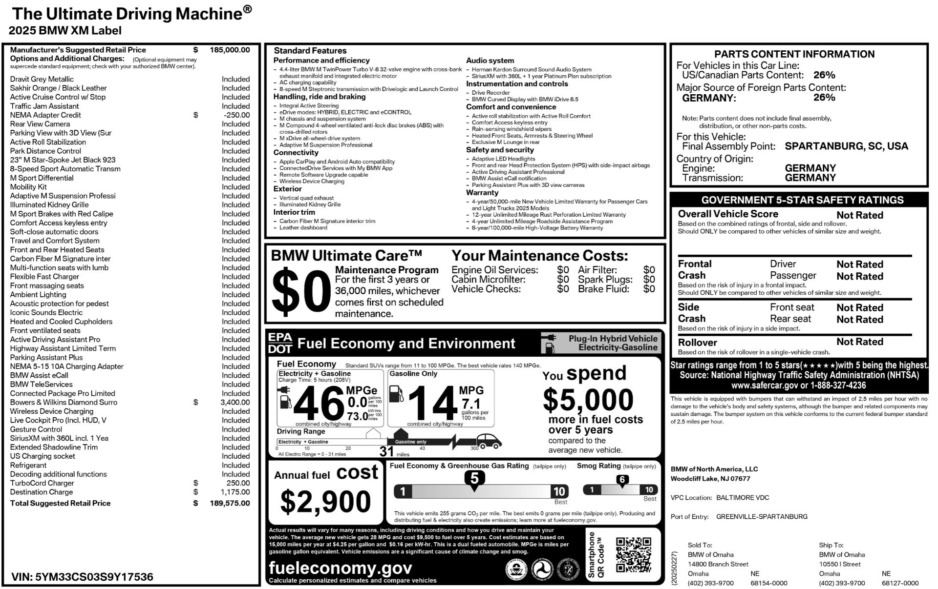 Used 2025 BMW XM Label Red image 24