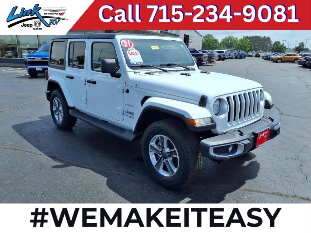 Used 2021 Jeep Wrangler Unlimited Sahara w/ Cold Weather Group image 1