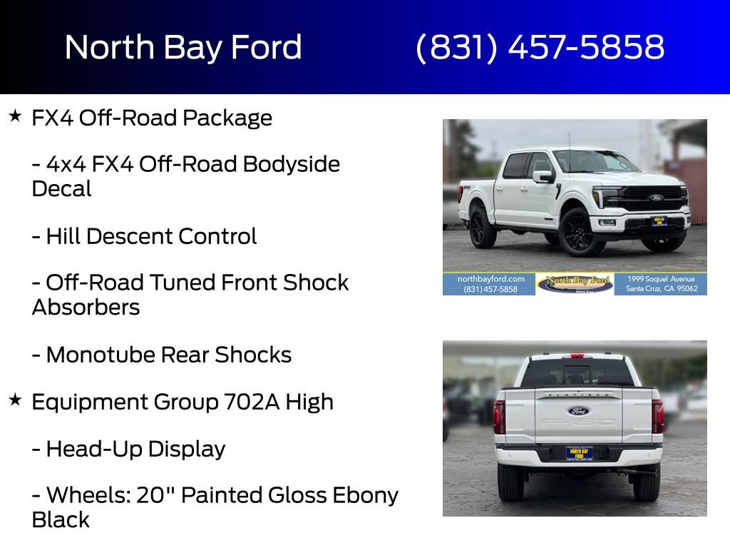 New 2026 Ford F150 Platinum w/ Equipment Group 702A High AWD/4WD image 4