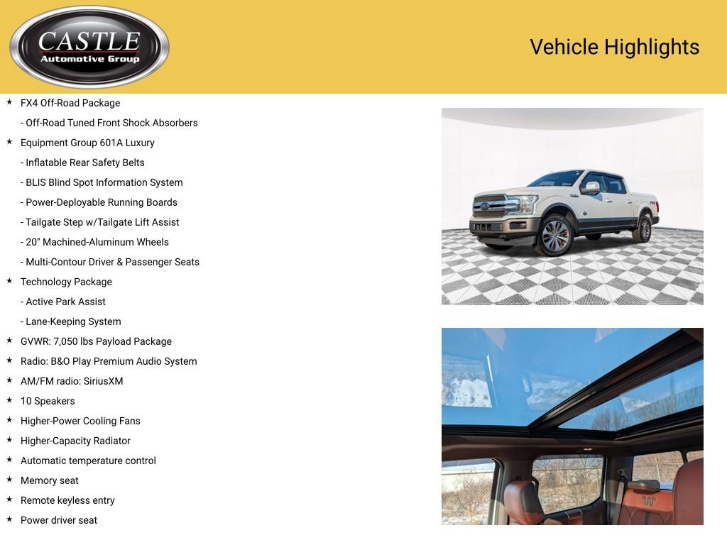 Used 2018 Ford F150 King Ranch w/ Equipment Group 601A Luxury image 7