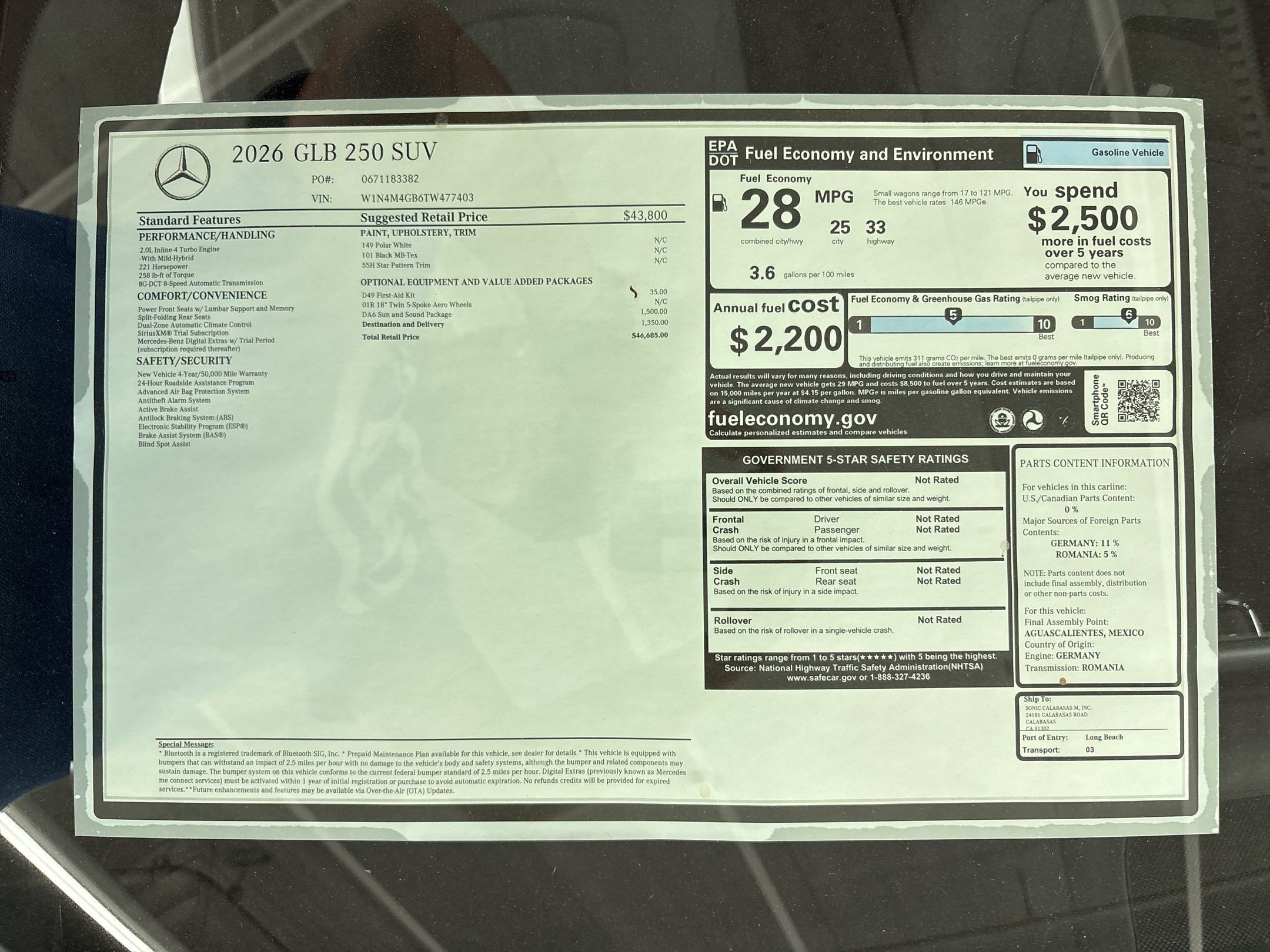 Certified 2026 Mercedes-Benz GLB 250 image 64