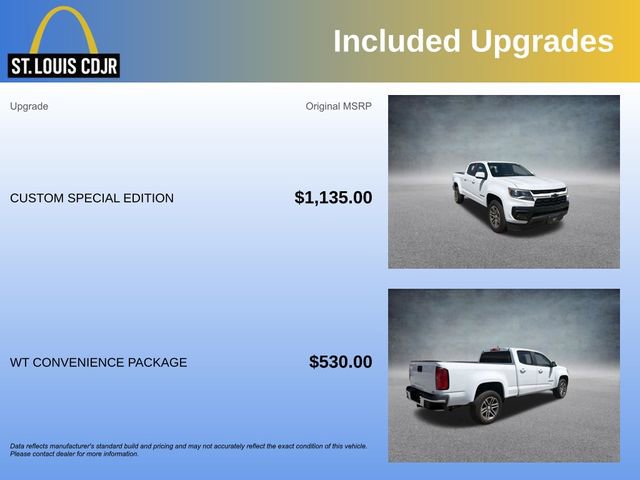 Used 2021 Chevrolet Colorado W/T w/ Custom Special Edition RWD image 5