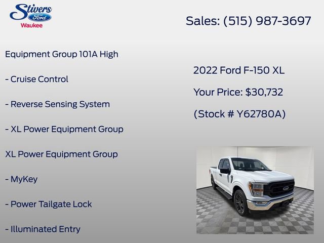 Certified 2022 Ford F150 XL w/ Equipment Group 101A High AWD/4WD image 8