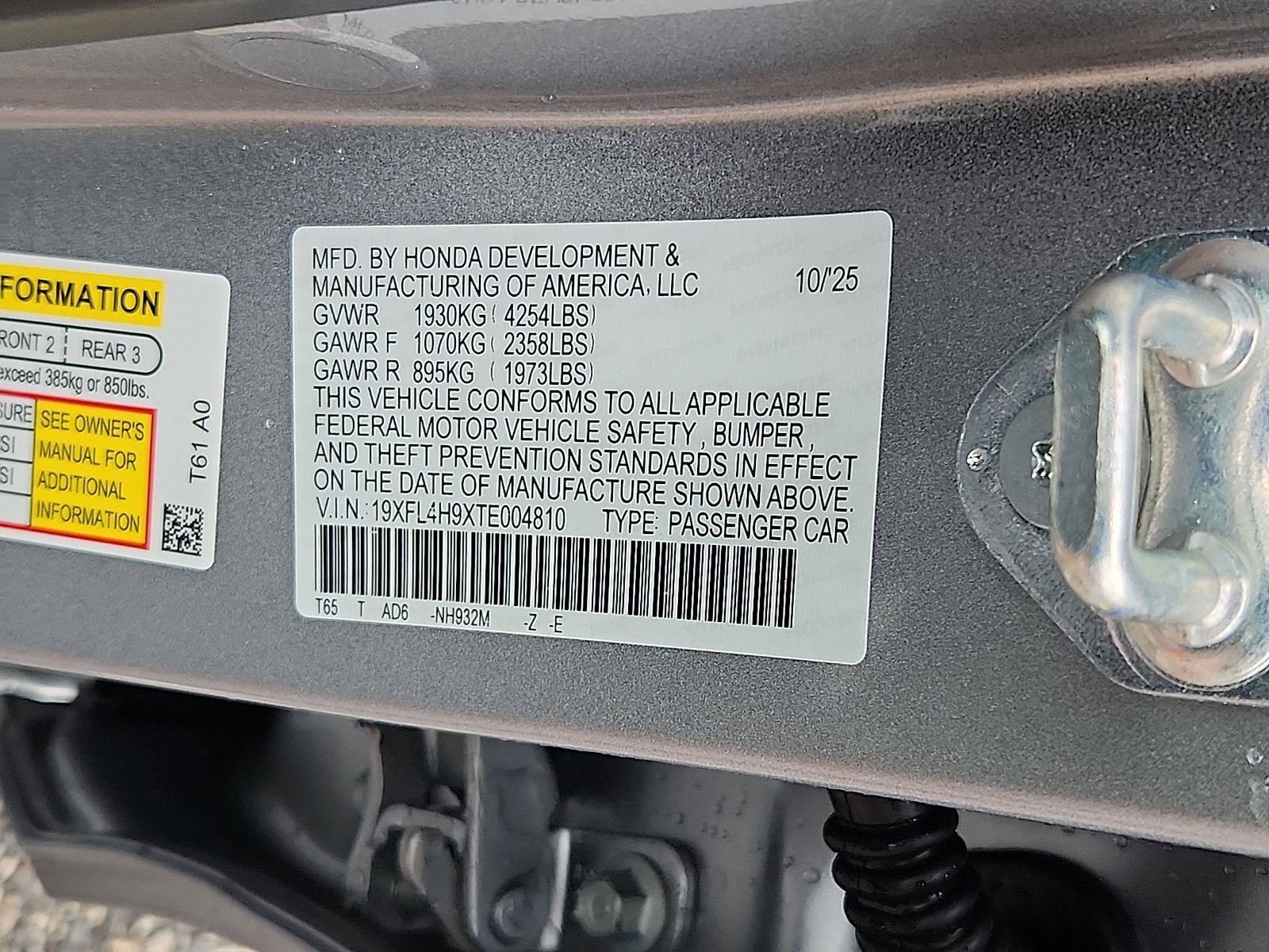 New 2026 Honda Civic Sport Touring image 18