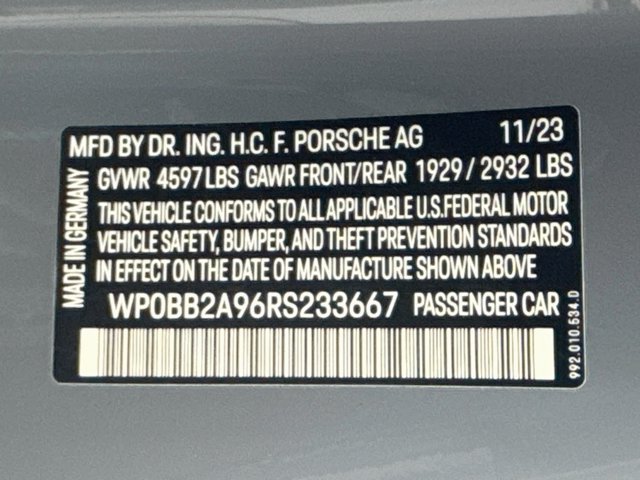 Certified 2024 Porsche 911 Targa 4S AWD/4WD image 25