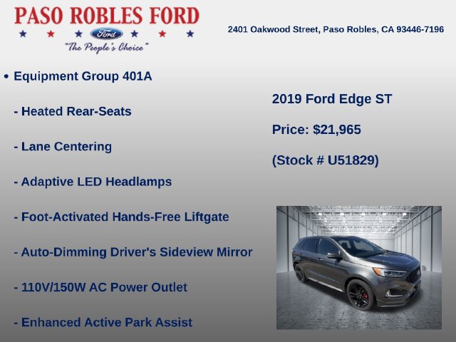 Used 2019 Ford Edge ST w/ Equipment Group 401A AWD/4WD image 6