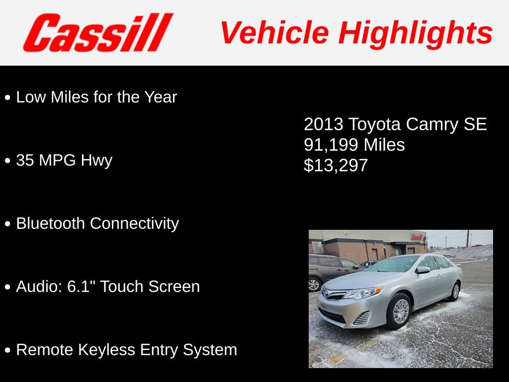 Used 2013 Toyota Camry SE image 3
