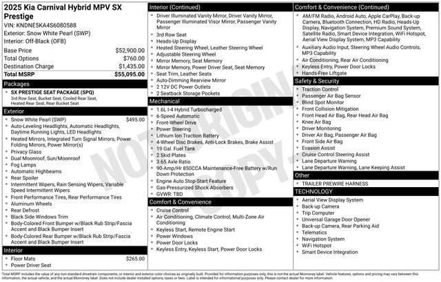 Used 2025 Kia Carnival SX Prestige FWD image 51