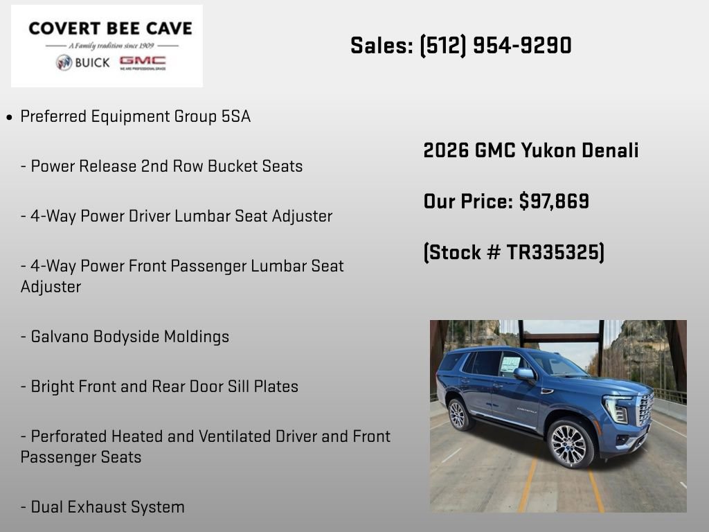 New 2026 GMC Yukon Denali AWD/4WD image 6