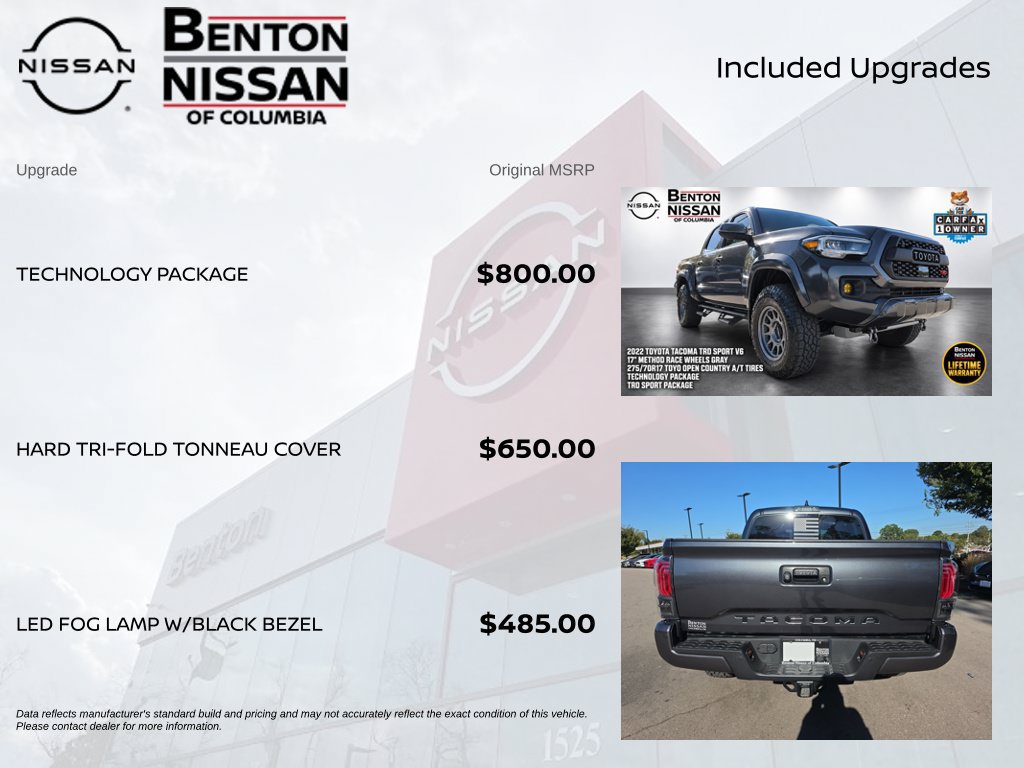 Used 2022 Toyota Tacoma TRD Sport w/ Technology Package AWD/4WD image 6