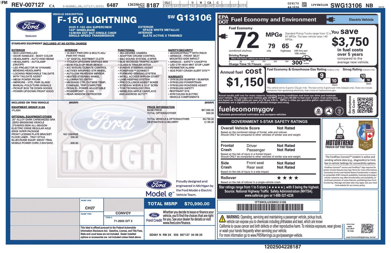Used 2025 Ford F150 Lightning Flash AWD/4WD image 10