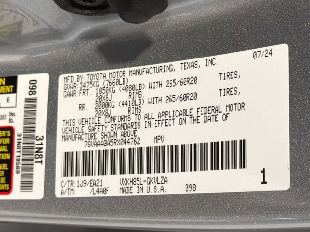 Certified 2024 Toyota Sequoia Limited w/ Tow Technology Package image 28