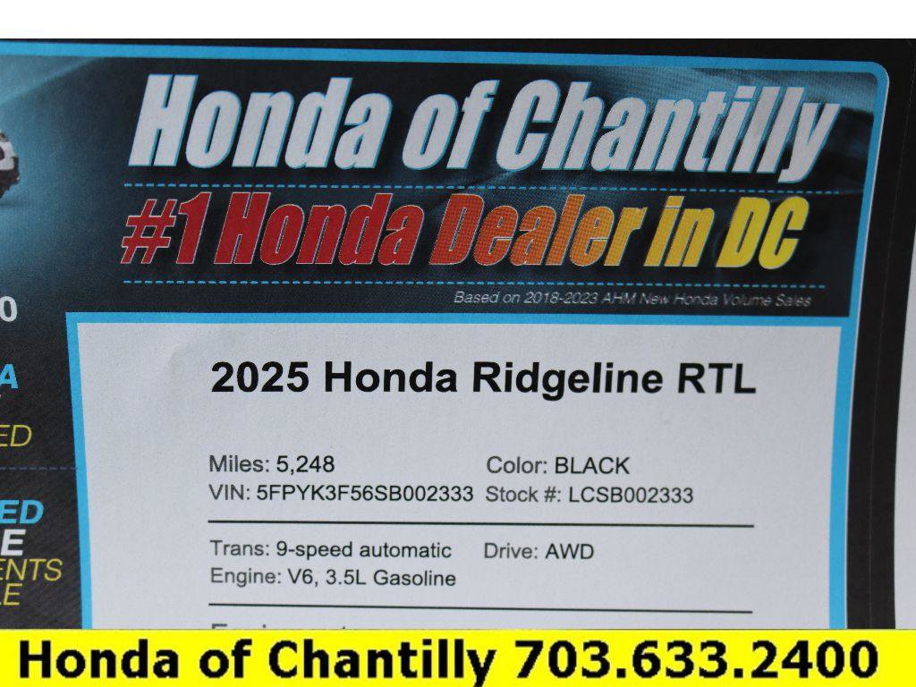 Used 2025 Honda Ridgeline RTL image 33
