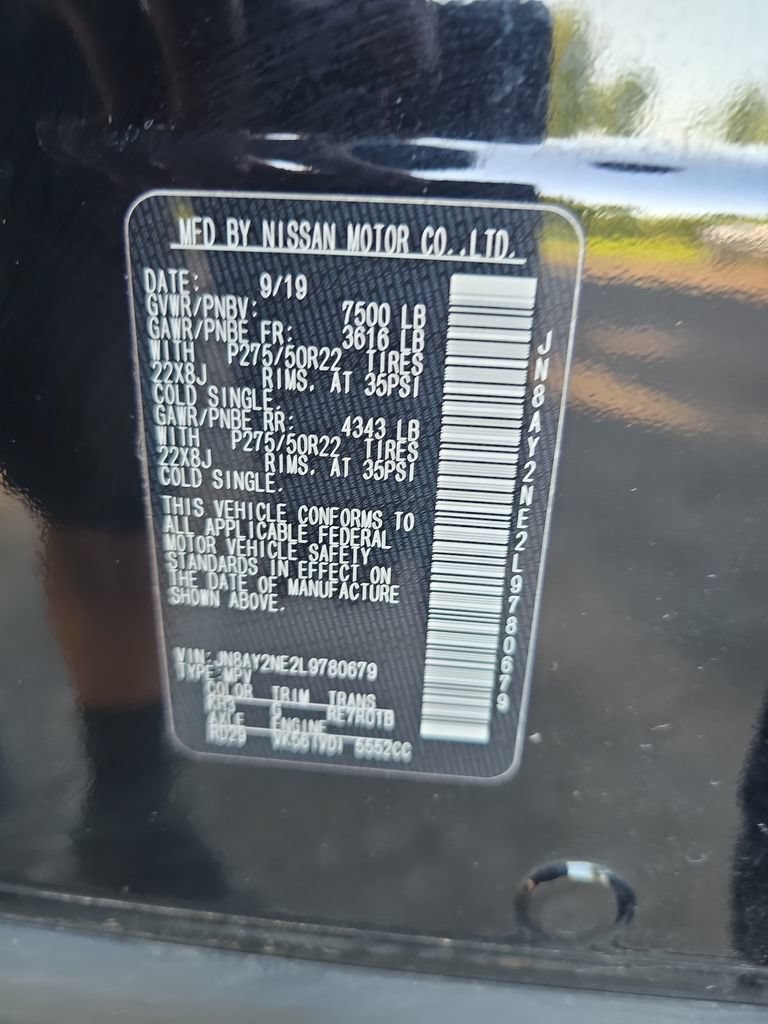 Used 2020 Nissan Armada Platinum w/ Platinum Reserve Package AWD/4WD image 32