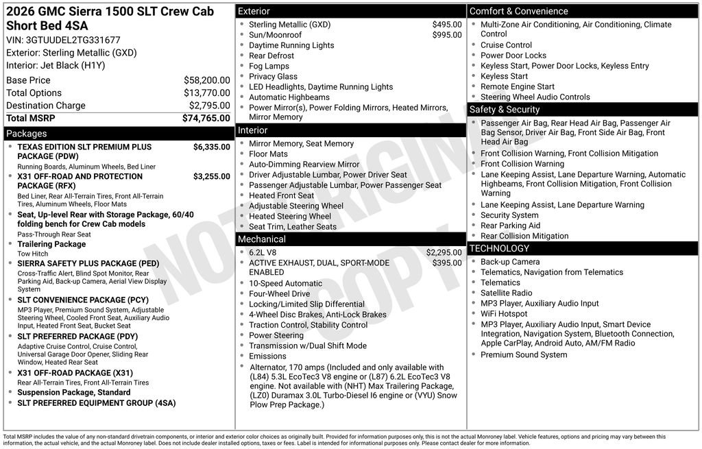 Used 2026 GMC Sierra 1500 SLT AWD/4WD image 21