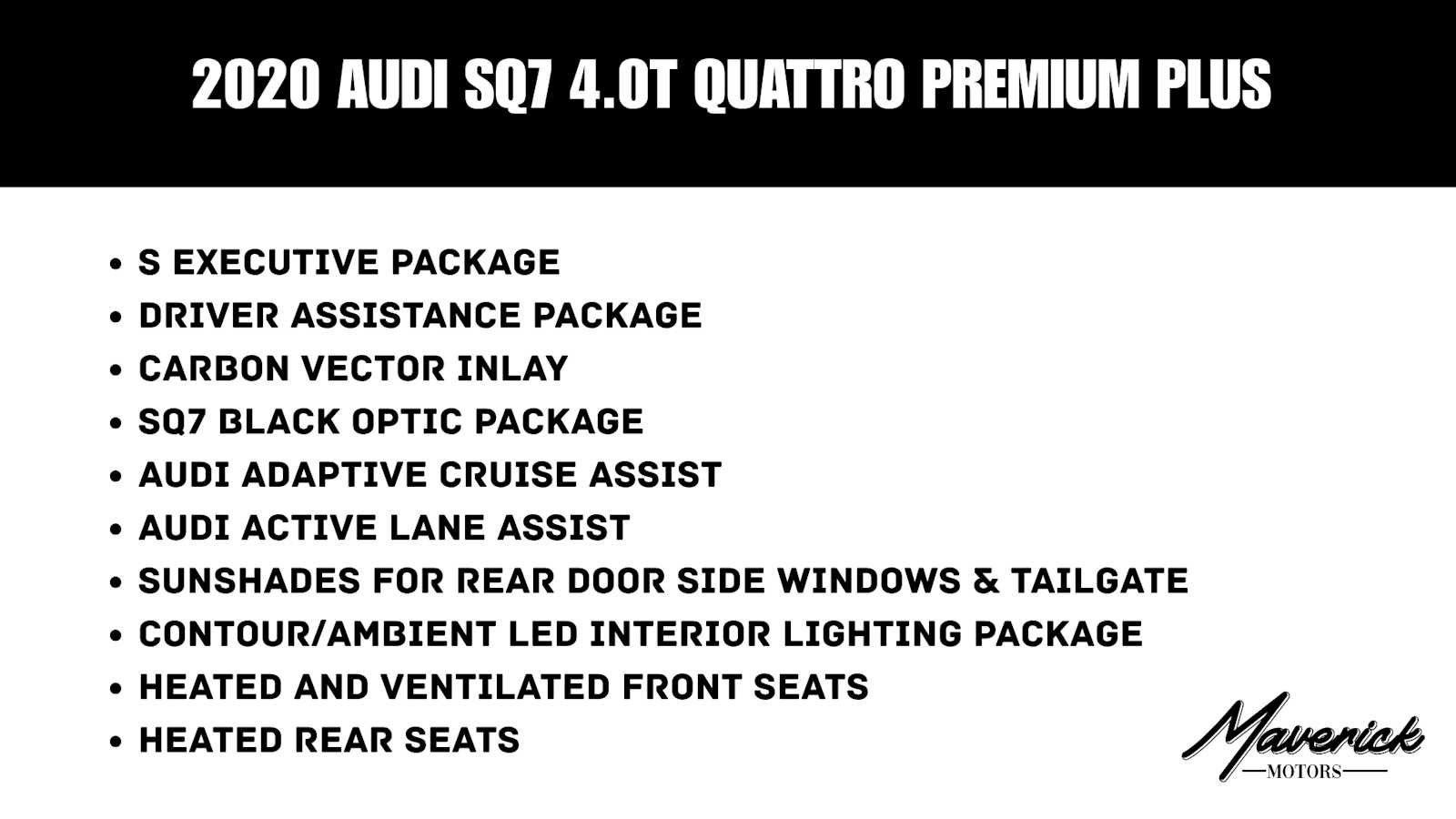Used 2020 Audi SQ7 Premium Plus w/ S Executive Package AWD/4WD image 2