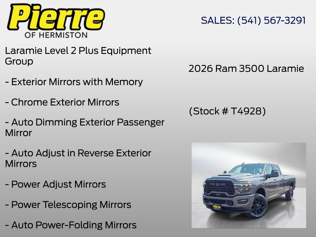 New 2026 RAM 3500 Laramie AWD/4WD image 18
