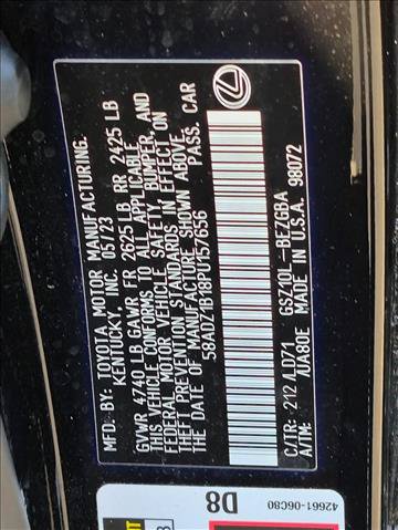 Used 2023 Lexus ES 350 w/ Premium Package FWD image 20