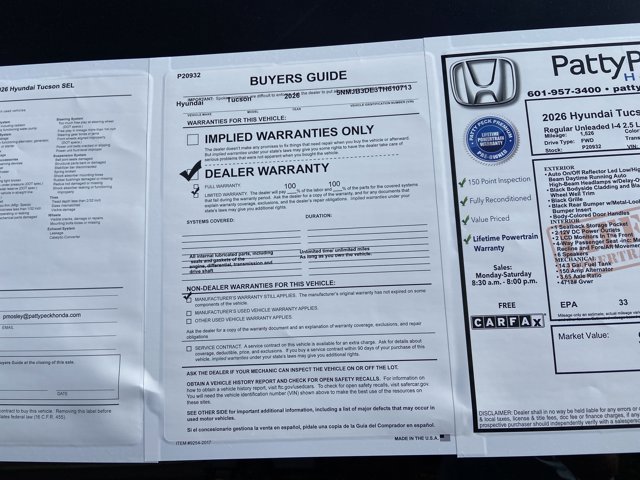 Used 2026 Hyundai Tucson SEL image 5