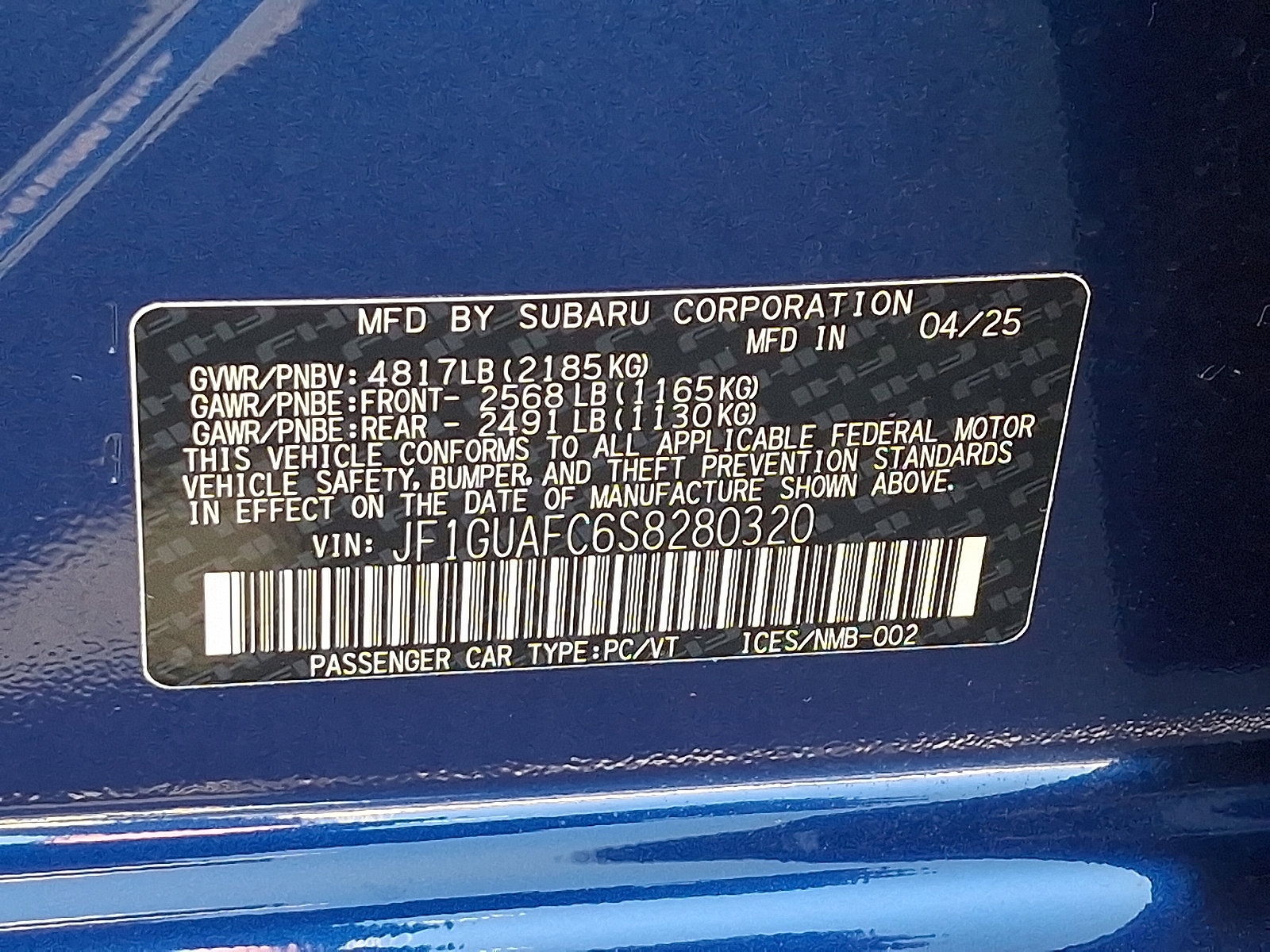 Certified 2025 Subaru Impreza 2.0i Sport image 27