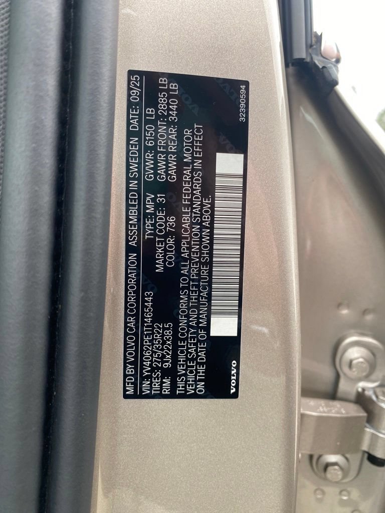 Used 2026 Volvo XC90 B6 Plus w/ Protection Package AWD/4WD image 28