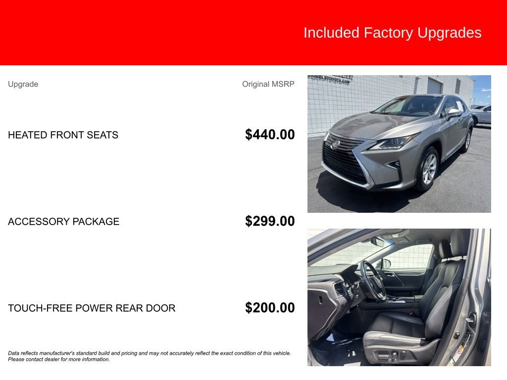 Used 2017 Lexus RX 350 FWD w/ Accessory Package image 5