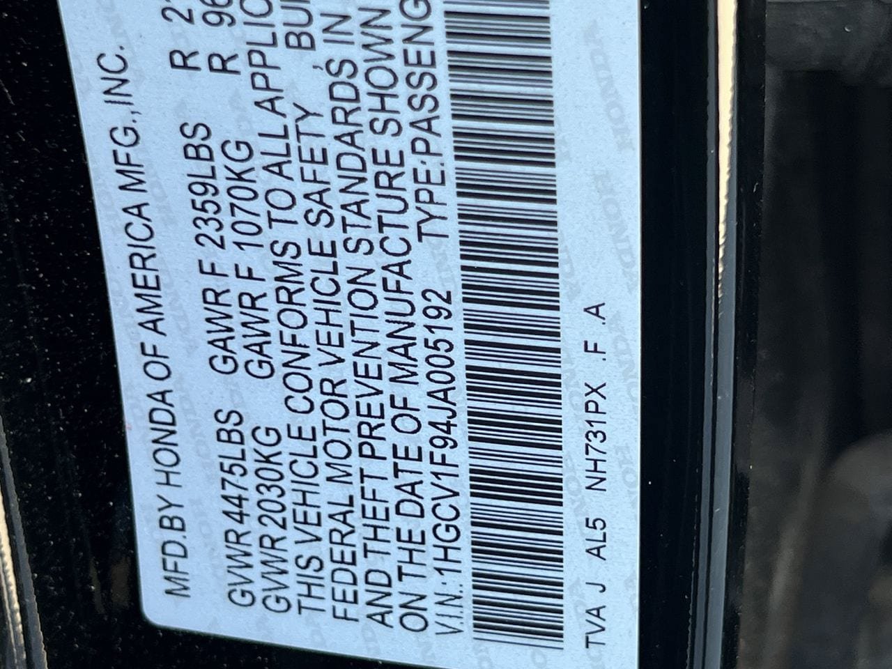 Used 2018 Honda Accord Touring image 11