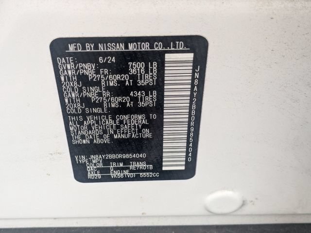 Used 2024 Nissan Armada SL w/ Captain's Chairs Package AWD/4WD image 39