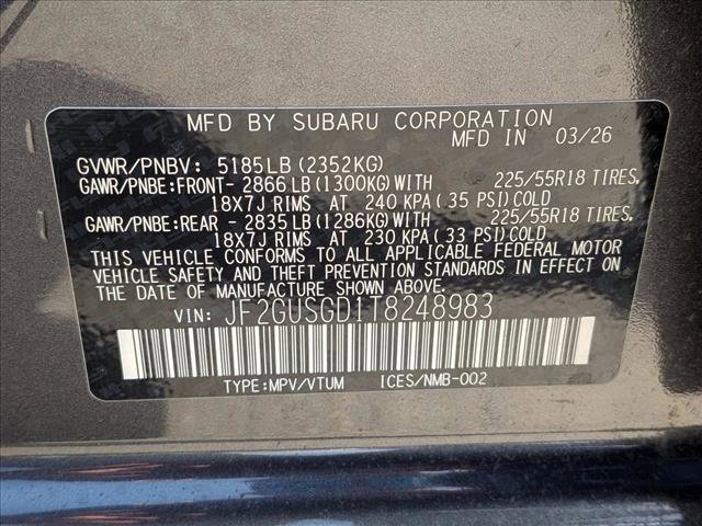 New 2026 Subaru Crosstrek 2.5i Sport AWD/4WD image 18