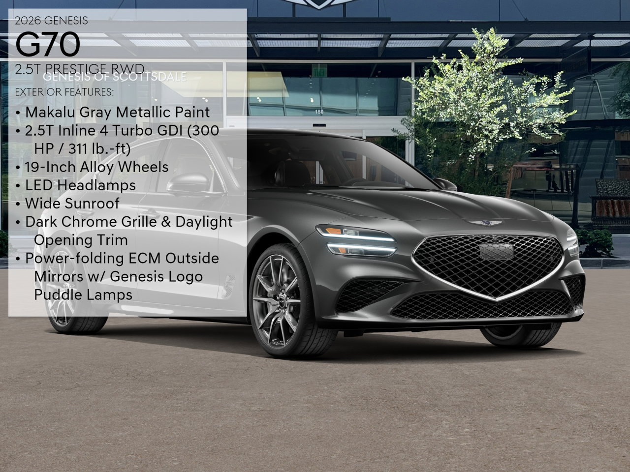 Certified 2026 Genesis G70 2.5T Prestige RWD image 3