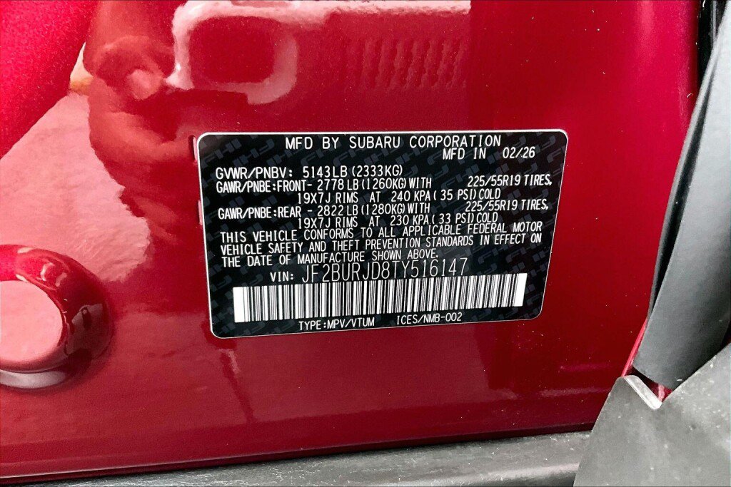 Certified 2026 Subaru Outback Touring XT AWD/4WD image 20