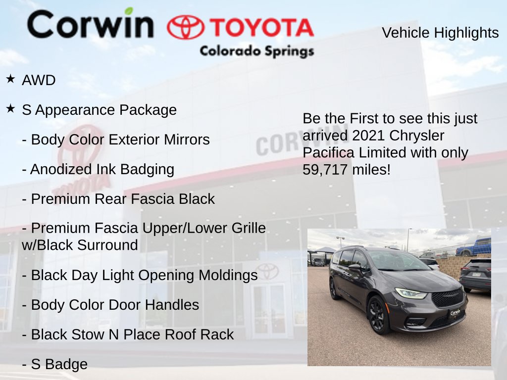 Used 2021 Chrysler Pacifica Limited w/ Uconnect Theater Family Group AWD/4WD image 4