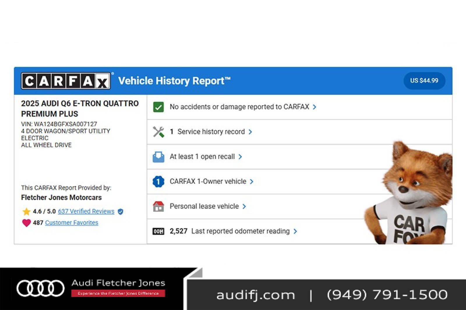 Used 2025 Audi Q6 e-tron Premium Plus w/ Premium Plus image 2