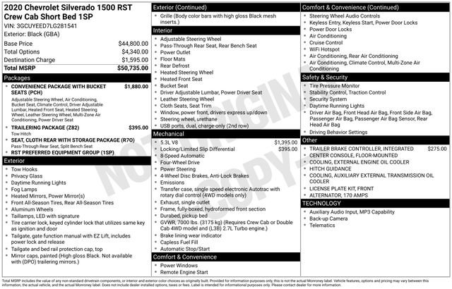 Certified 2020 Chevrolet Silverado 1500 RST AWD/4WD image 32