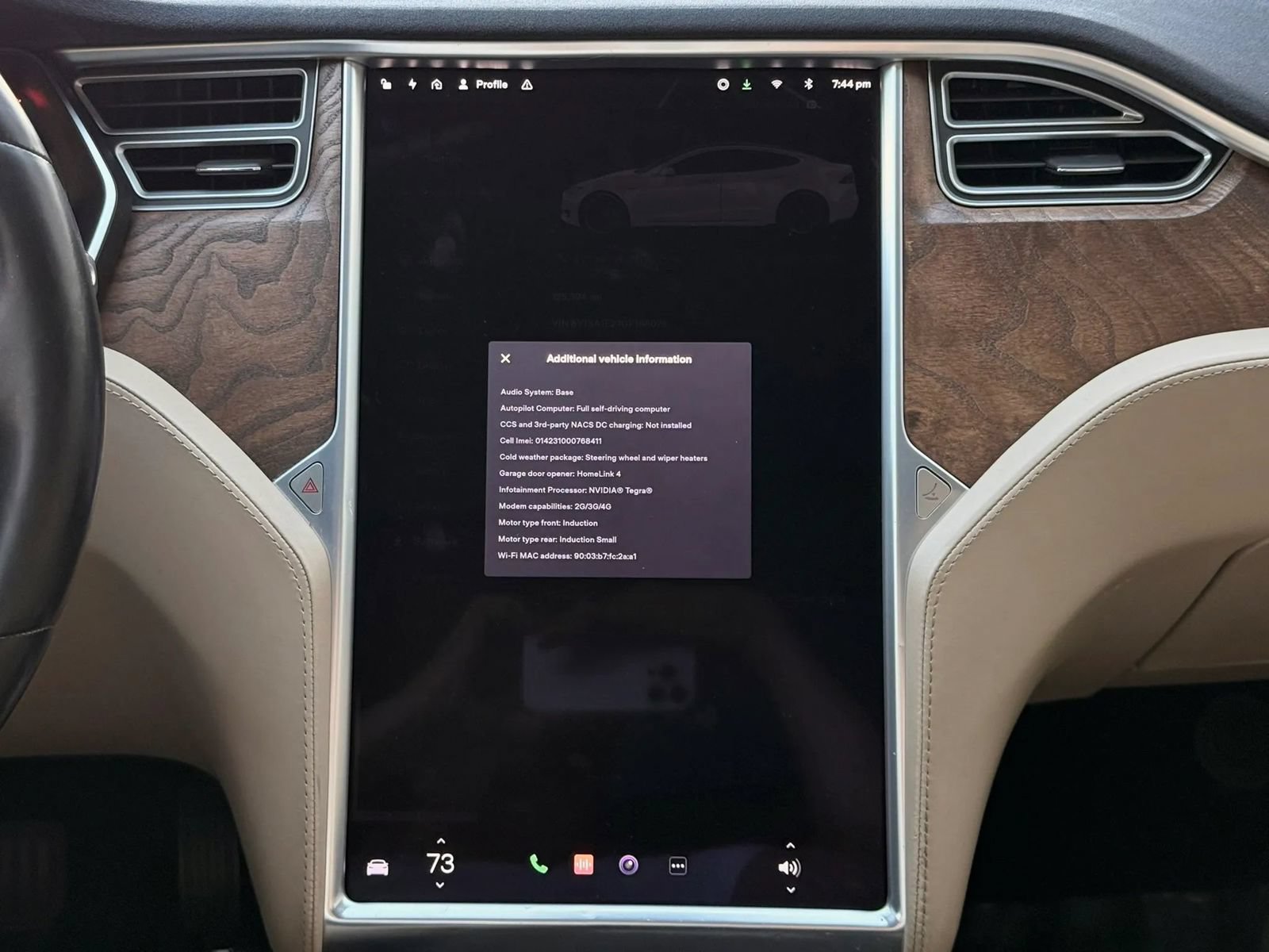 Used 2016 Tesla Model S 75D AWD/4WD image 14