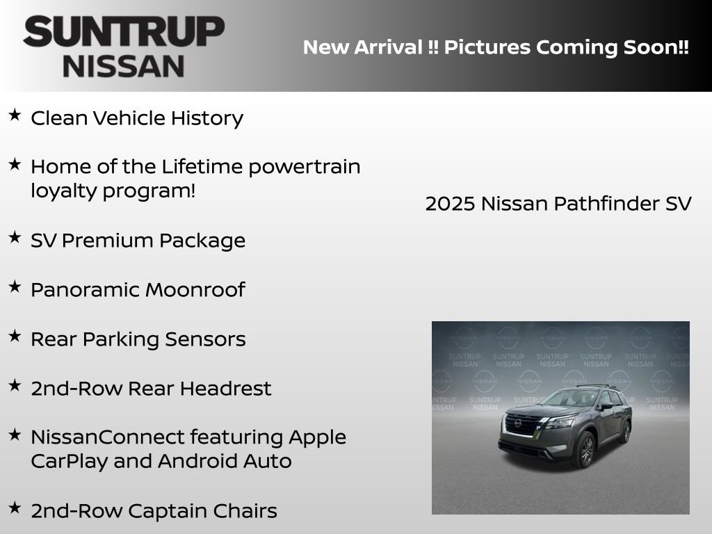 Certified 2025 Nissan Pathfinder SV w/ SV Premium Package FWD image 6